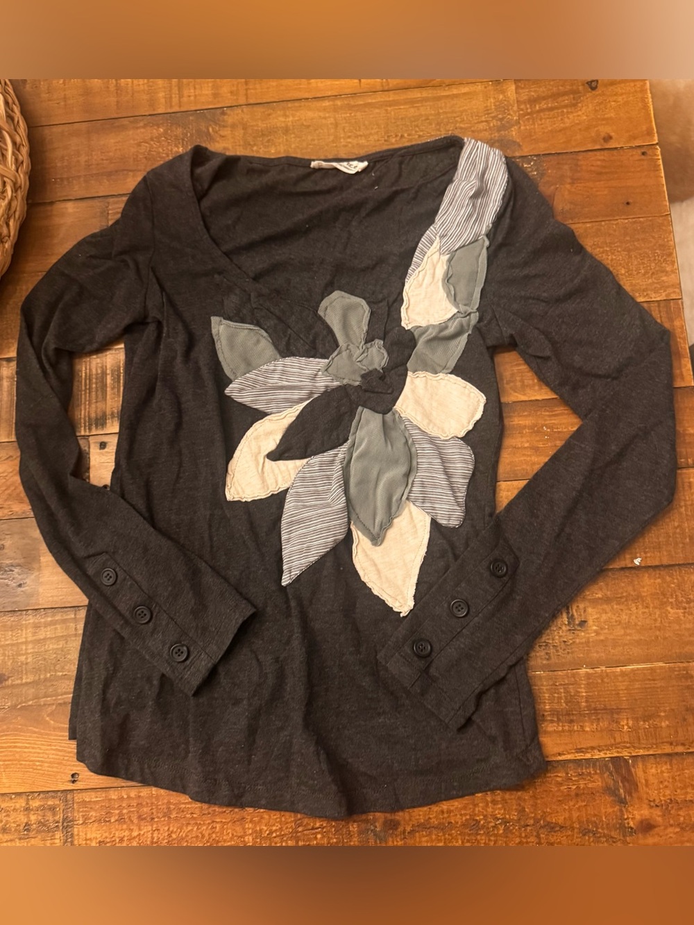 WE THE FREE Patchwork Flower Top